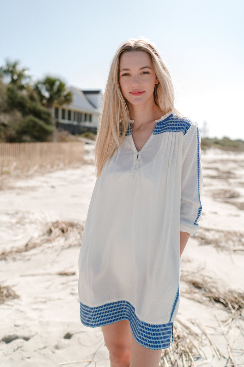 Cherry Dress Light Blue/Blue FINAL SALE The Coast Brand