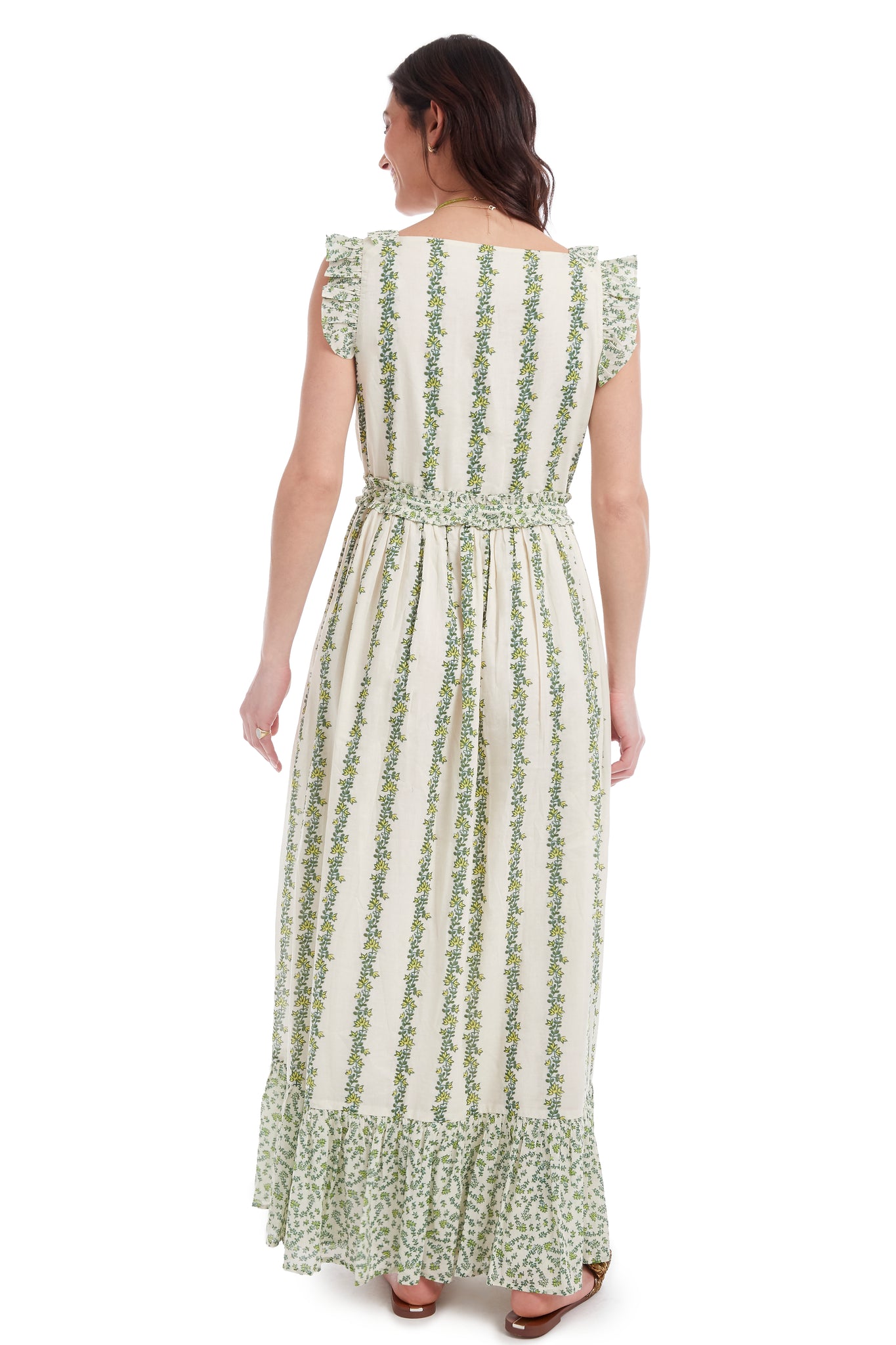 Anne Dress Olive Branch/Lemon (cream ground) The Coast Brand Anne Dress Olive Branch/Lemon (cream ground) The Coast Brand