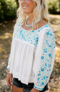 Big Island Top - Jewel Blue/Clearwater/Cabbage