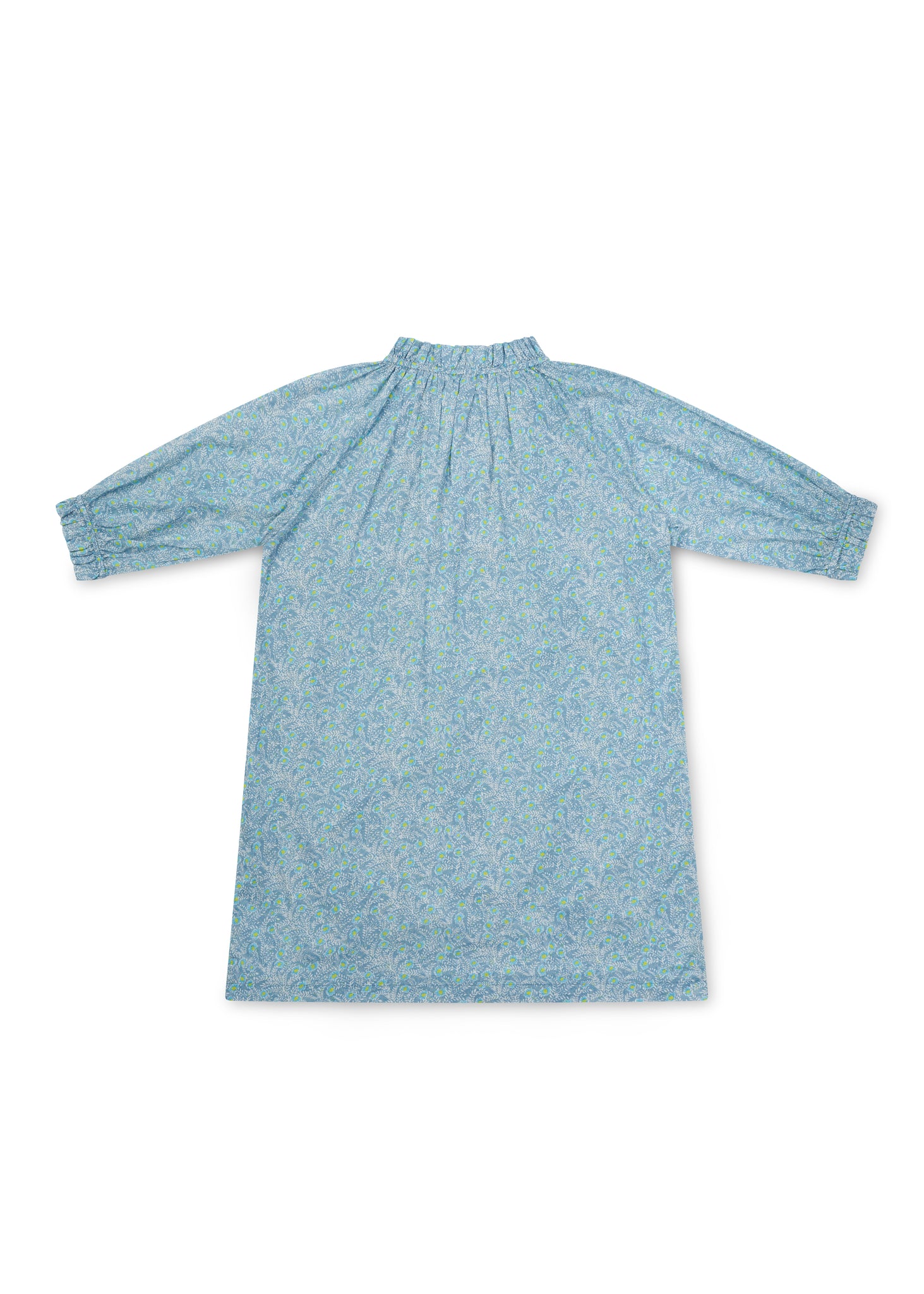 Malibu Dress - Washed Denim/Lime