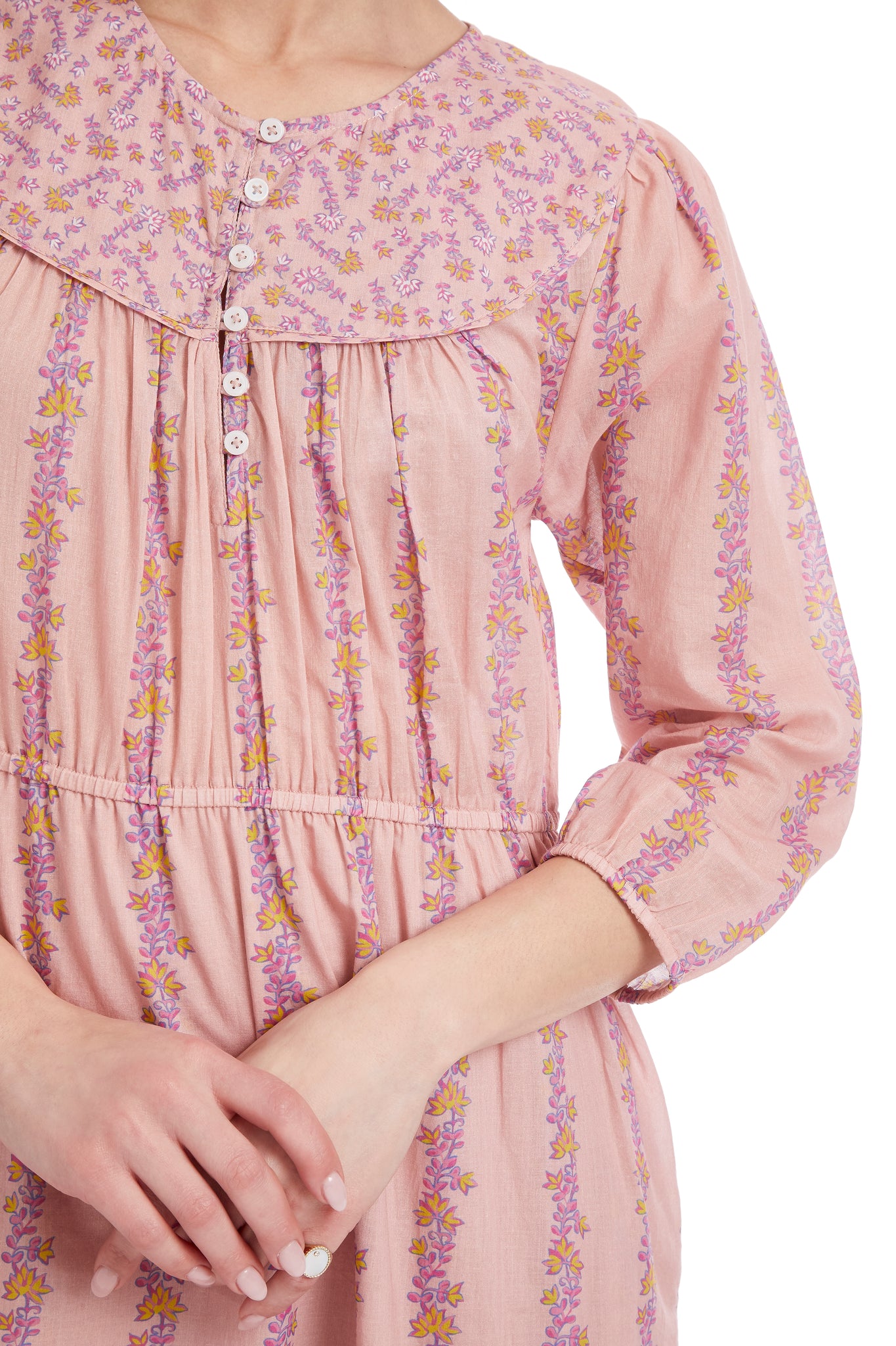 Marge Dress Mustard/Blush(Dusty Ground) The Coast Brand Marge Dress Mustard/Blush(Dusty Ground) The Coast Brand