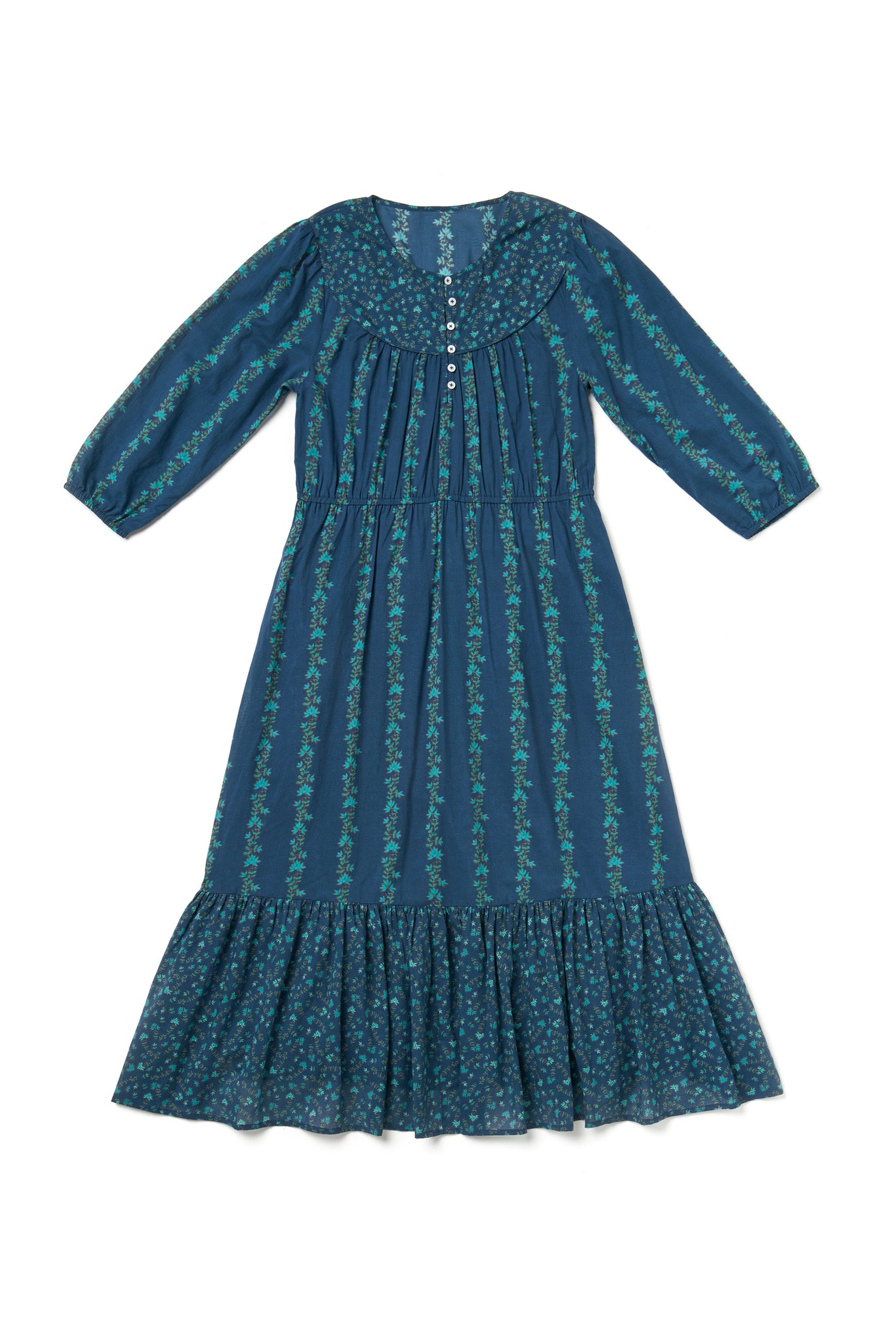 Marge Dress Dark Blue/Olive/Turquoise (Dark Blue Ground) The Coast Brand Marge Dress Dark Blue/Olive/Turquoise (Dark Blue Ground) The Coast Brand