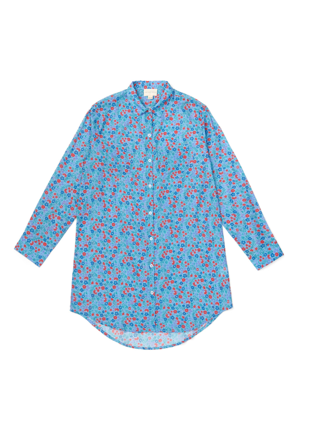 McKenna Shirt Dress Mini Floral - Little Boy Blue