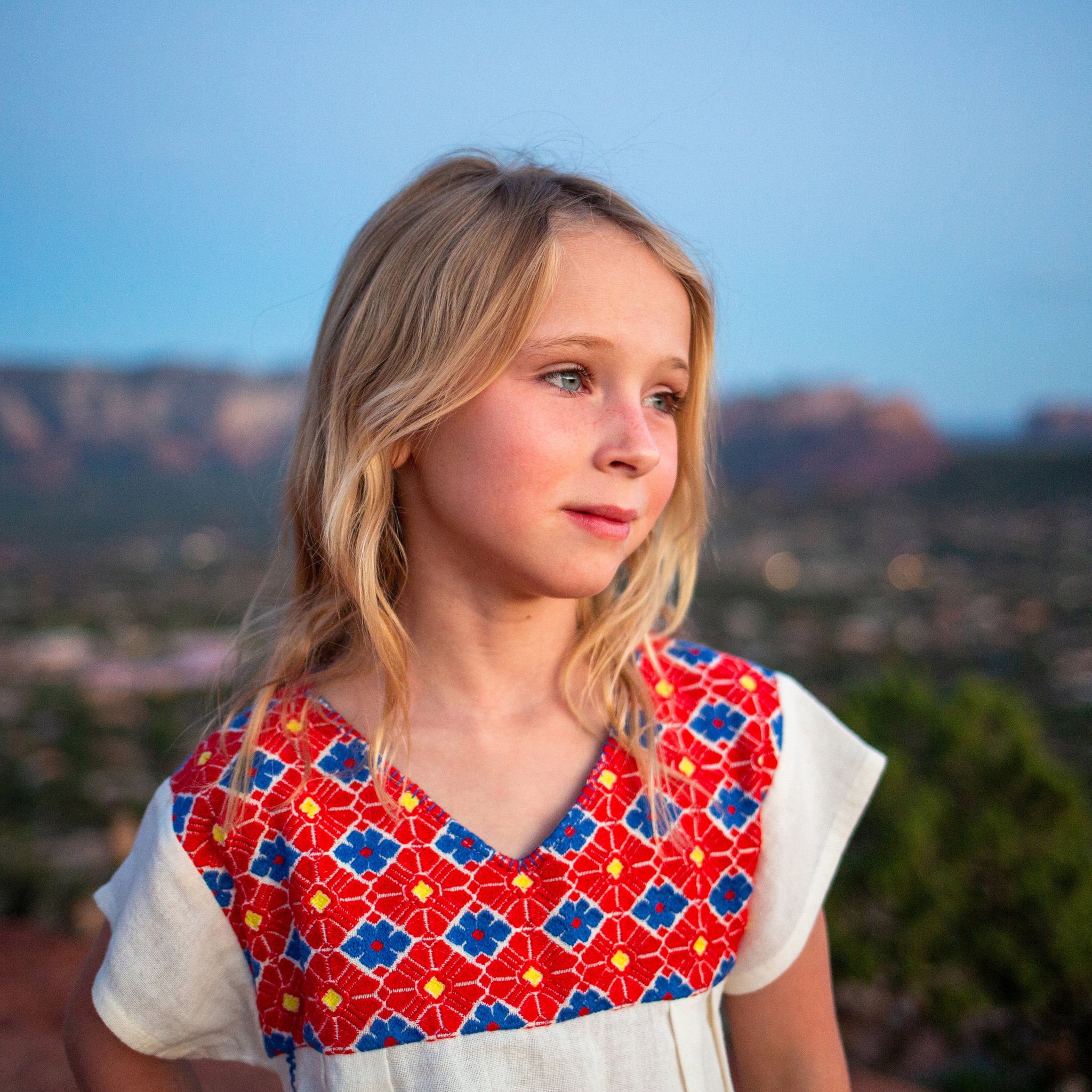 Hanalei Dress Girls - Red/Yellow/Blue