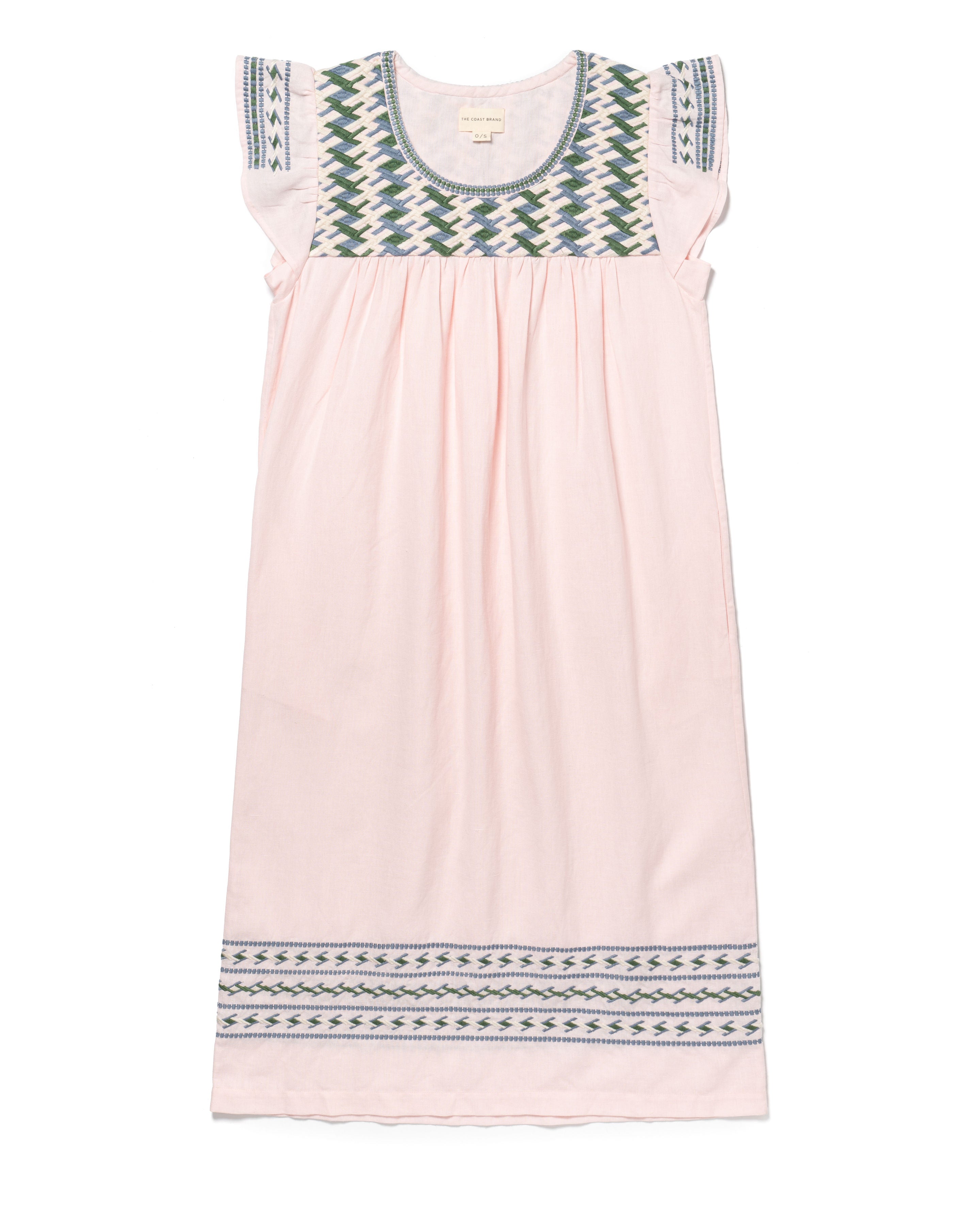 Marin Dress Primrose Pink - Olive/White/Denim/Primrose Pink