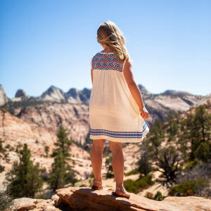 Sullivans Dress Girls - Red/Blue/Dark Blue